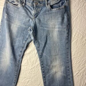 Just USA Blue Straight Leg Jeans with Natural Fading